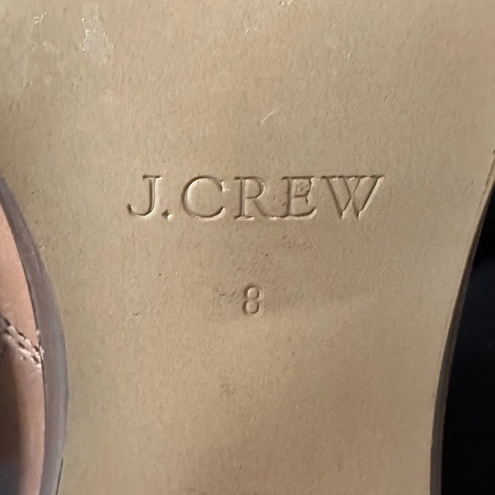 J. Crew Dean Leather Ankle Boots in Kraft Brown